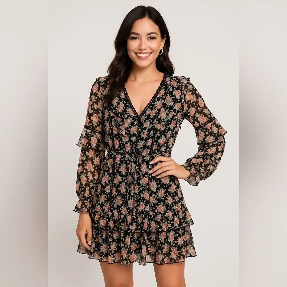 Azura Floral Long Sleeve Dress